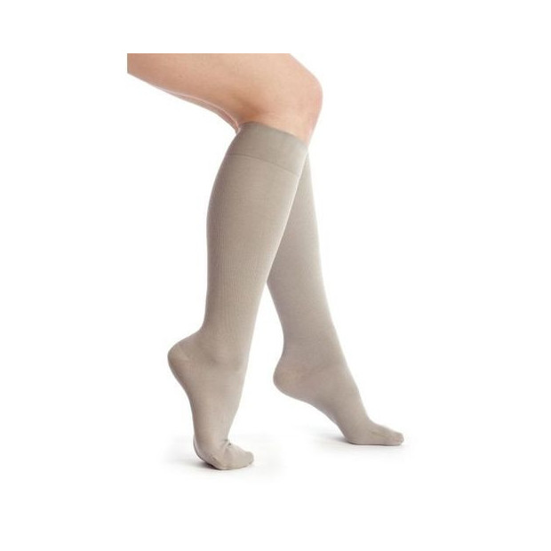 Chaussettes de contention Venoflex Coton Fin coloris taupe