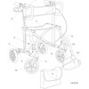 Schéma technique Déambulateur Fauteuil de Transfert 2 en 1