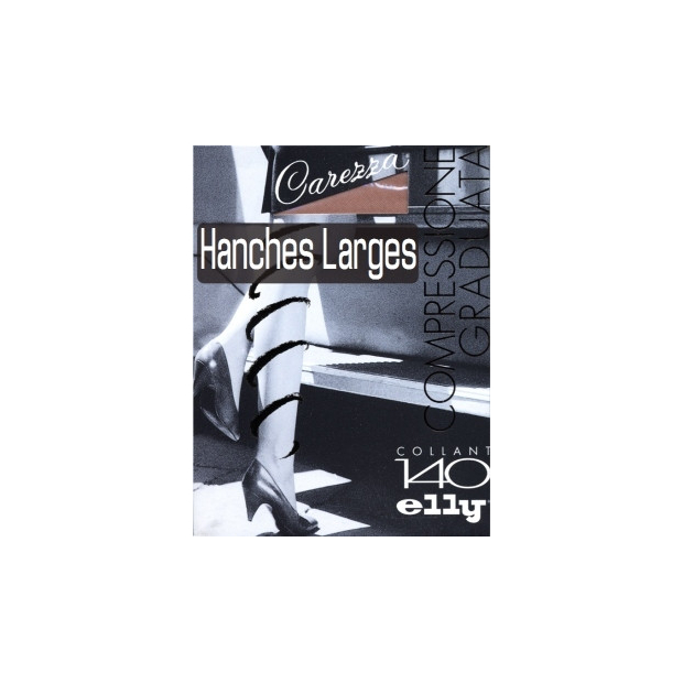 Collant de Contention Transparent Carezza Elly "Hanches Larges" équivalent classe 2