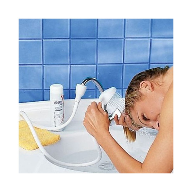 Douchette pour Lavabo Universal, Robinet de douche Spray drains tuyau  crépine évier lavage douche cheveux laver (A)