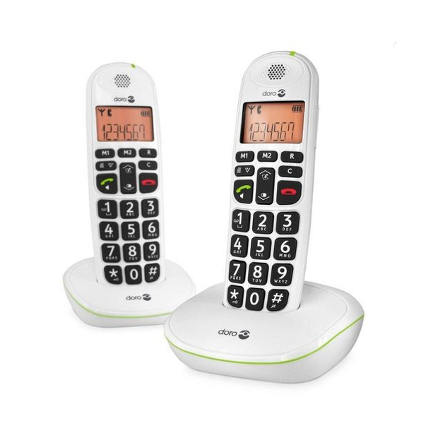 Pack Duo Téléphones sans fil Dect Doro 100 W