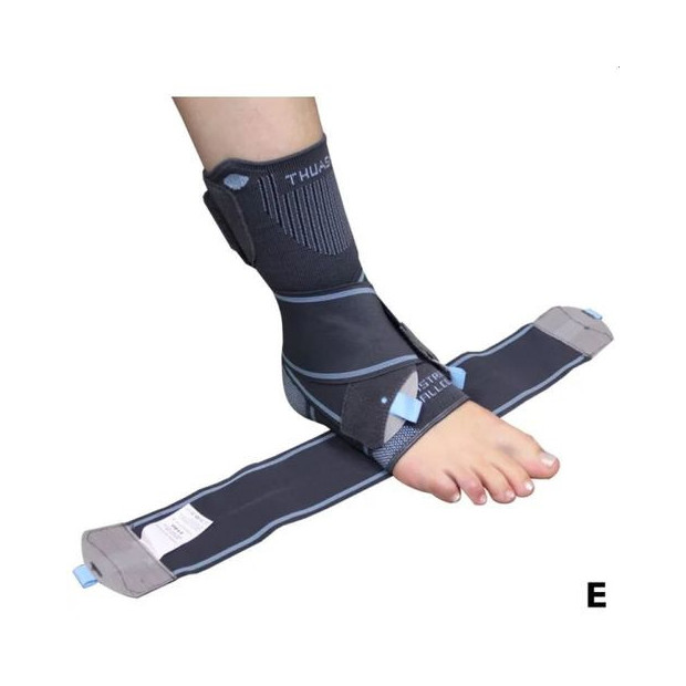 Attelle ligamentaire de cheville avec sangles strapping étape n°5 avec sangle amovible