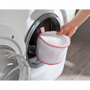 Filet de lavage pour contention et lingerie blanc et rose