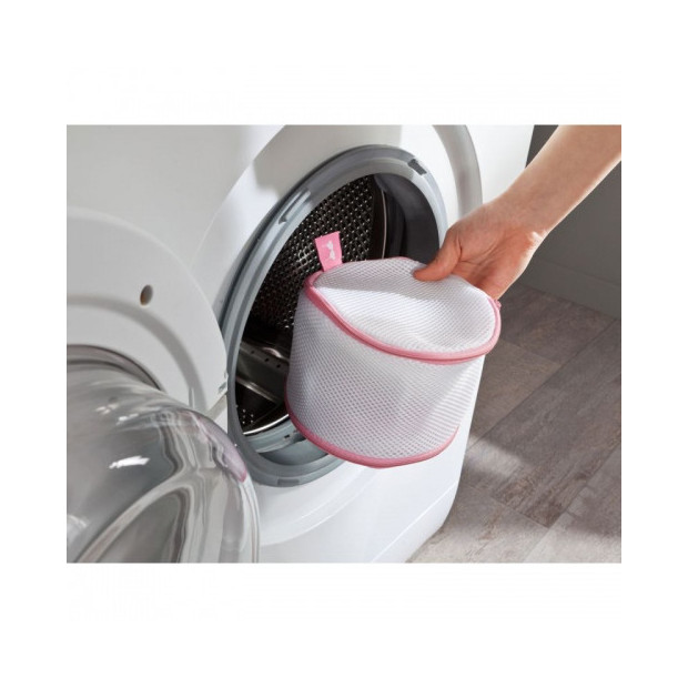 Filet de lavage pour contention et lingerie blanc et rose