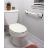 Barre d'appui blanche ajustable à ventouses strong pour toilettes