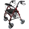 rollator Fauteuil de Transfert Duo assise et dossier rembourré en mousse noire