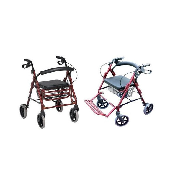 Rollator 2 en 1 fauteuil roulant facilement transformable