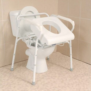 Siège de toilettes Releveur garde robe avec accoudoirs