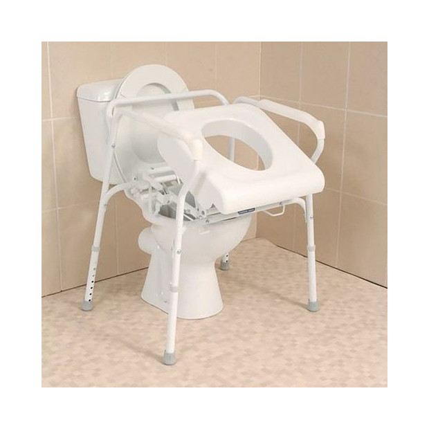 Siège de toilettes Releveur garde robe avec accoudoirs