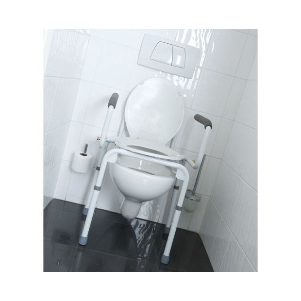 Chaise percée de toilettes multi-usages rehausseur de toilettes avec pieds réglables