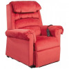 Fauteuil Releveur Relaxation Premium Luxe Bi-moteurs tissu velours anti-taches rouge