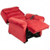 Fauteuil Releveur Relaxation Premium Luxe 2 moteurs rouge avec appui tête et repose pieds