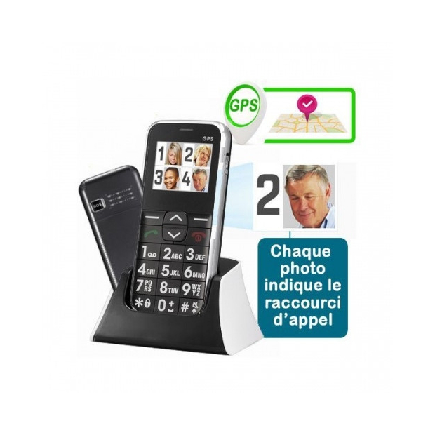 Téléphone Mobile Classic Easy avec Géolocalisation GPS