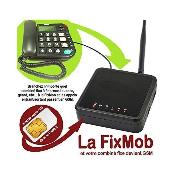 combiné fixe senior fonctionne comme téléphone mobile