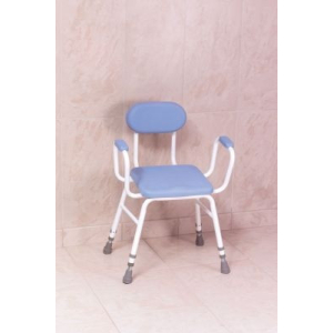 Chaise de douche avec assise rembourrée