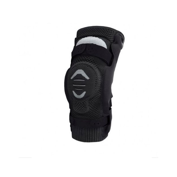 Attelle de genou ligamentaire renforcée noir et gris avec scratch Genu Ligaflex Thuasne