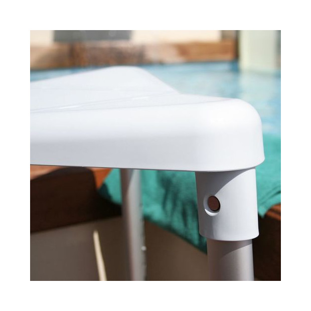 assise tabouret de coin de douche