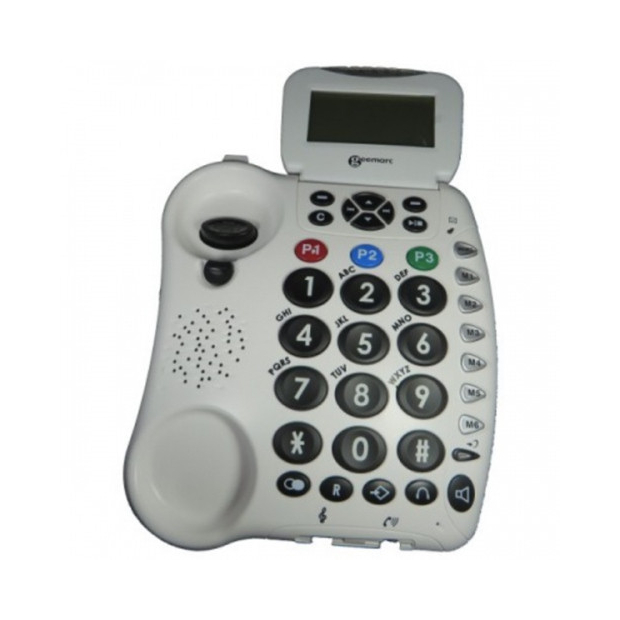 Téléphone amplifié avec répondeur et guide vocal CL 555 Geemarc