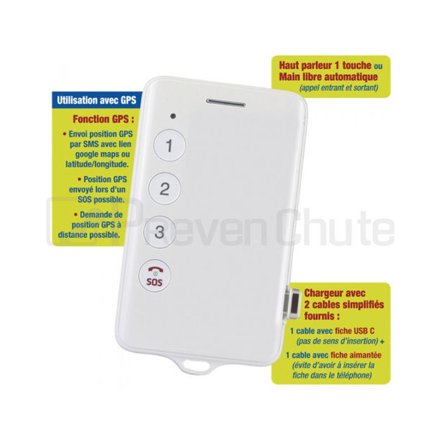 Téléphone Portable Senior Initial avec Géolocalisation