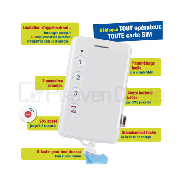 Téléphone Portable Senior Initial avec Géolocalisation