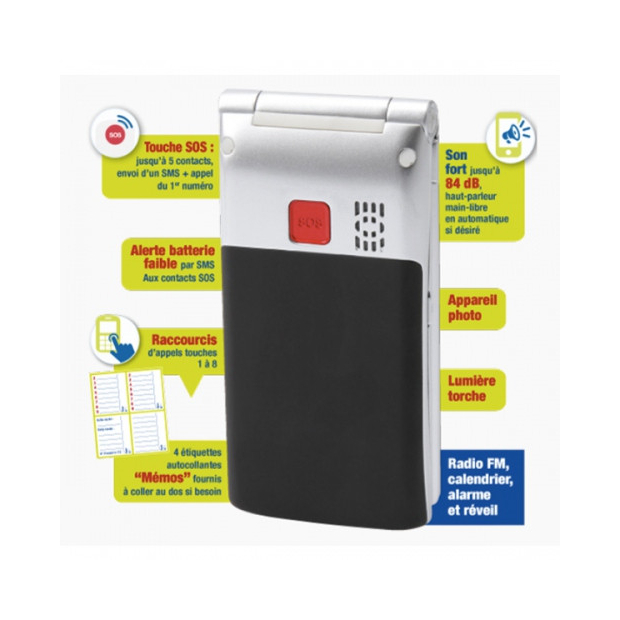 Téléphone Portable à Clapet Classic Easy 2