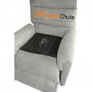 Coussin de fauteuil antiglisse noir