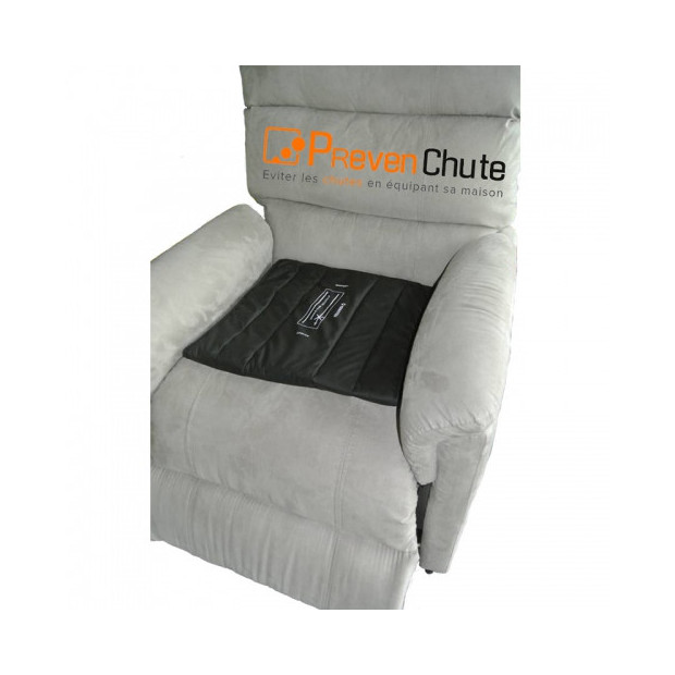 Coussin de fauteuil antiglisse noir