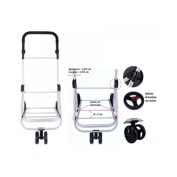 Chariot de course 3 roues Monte Bus Compact