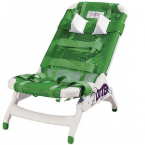 Chaise de bain Otter pour enfant vert en maille nylon avec support de tête