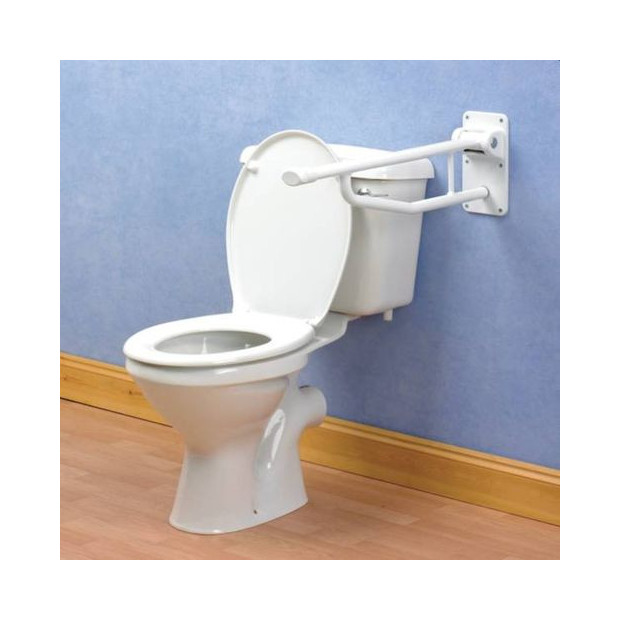 Bras d'appui pliant Devon Elite pour toilettes