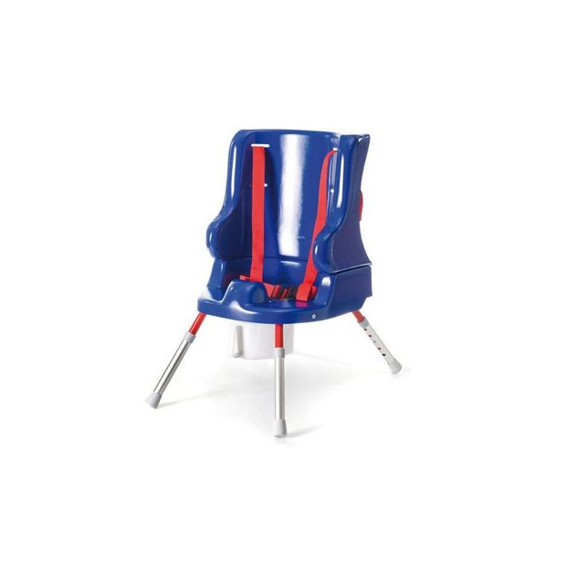 chaise garde robe avec pieds réglables détachable avec seau blanc amovible