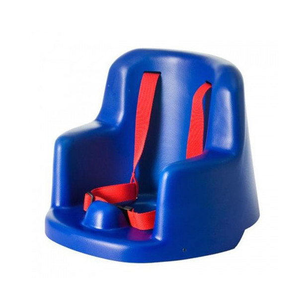 Chaise percée Montauban bleue avec accoudoirs intégrés