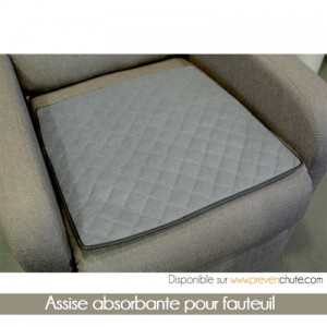 Assise absorbante pour fauteuil