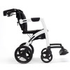 Rollator Fauteuil Roulant Rollz Motion blanc et noir avec repose pieds