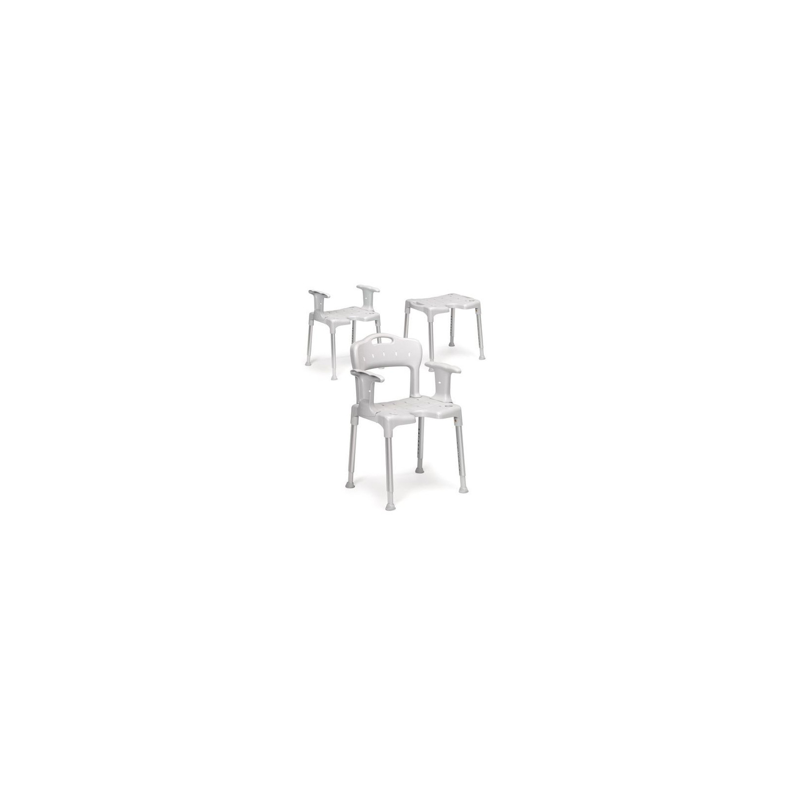 Tabouret De Douche Etac Swift - Hauteur Réglable 42-57cm - Stable Sur Sol Irrégulier - 5