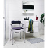 Chaise Garde Robe Etac Swift Commode pour salle de bain blanc noir gris avec poignée de transport sur haut dossier