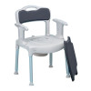 Chaise Garde Robe Etac Swift Commode avec coussin d'assise et de dossier rembourré pour transformer en chaise classique