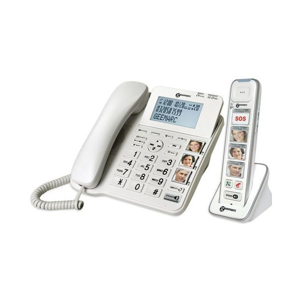 Téléphones Duo Amplidect Combi avec Photodect 295 Geemarc 2 téléphones