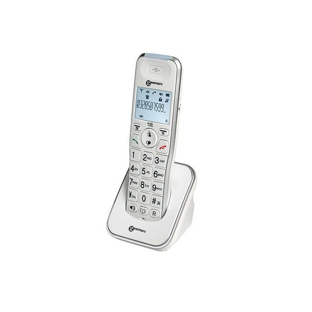 Téléphones Duo Amplidect Combi Photodect 295 Geemarc avec grosses touches et socle