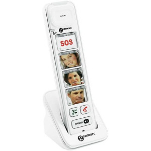 Téléphone sans-fil Additionnel Photodect 295 1 bouton sos et 3 contacts pour principal Combi 295 ou Amplidect 295