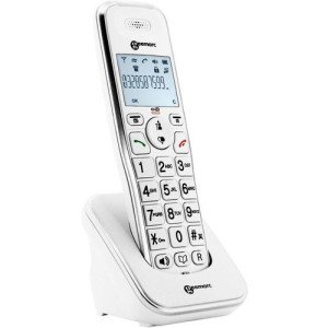 Téléphone sans-fil Additionnel GEEMARC Amplidect 295 blanc avec socle haut parleur