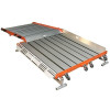 Plateforme d'accès PMR avec rampe d'accès inclinable structure en aluminium