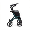 Rollator Rollz Flex 4 roues système de freinage à levier noir et vert