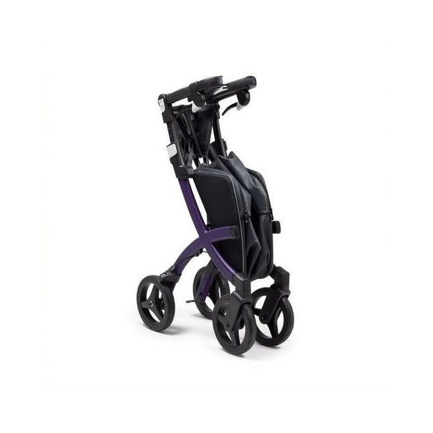 Rollator Rollz Flex 4 roues plié à plat compact