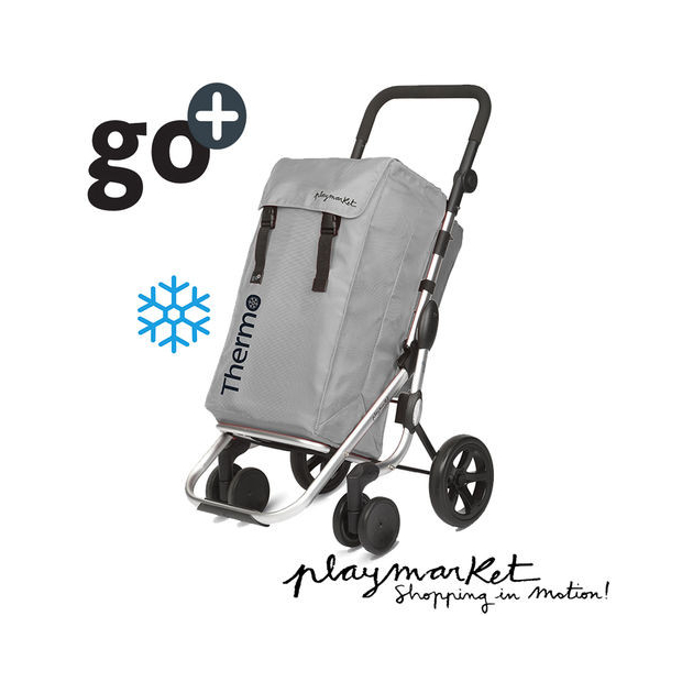 Chariot de course 4 roues Go Plus Gris Silver