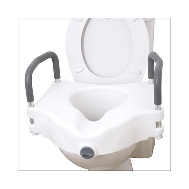 assise wc surélevée avec accoudoirs