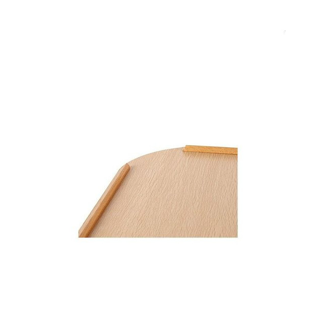 Table de lit ou travail ergonomique en bois avec rebords et  coupe incurvée