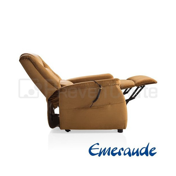 Fauteuil Releveur Électrique Emeraude en position basse couchée