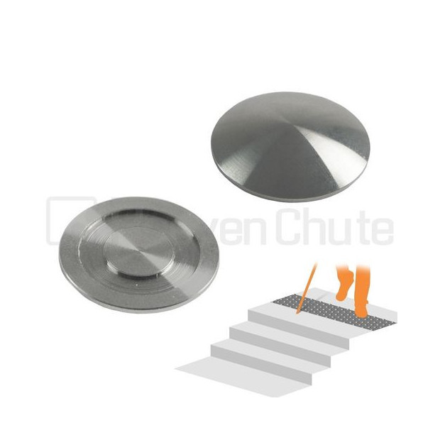 Clous podotactiles pour personnes non-voyantes à coller pour escalier intérieur au sol