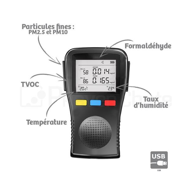 Instrument de Mesure Qualité de l'Air Pro